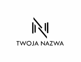Projekt graficzny logo dla firmy online Nowoczesne N